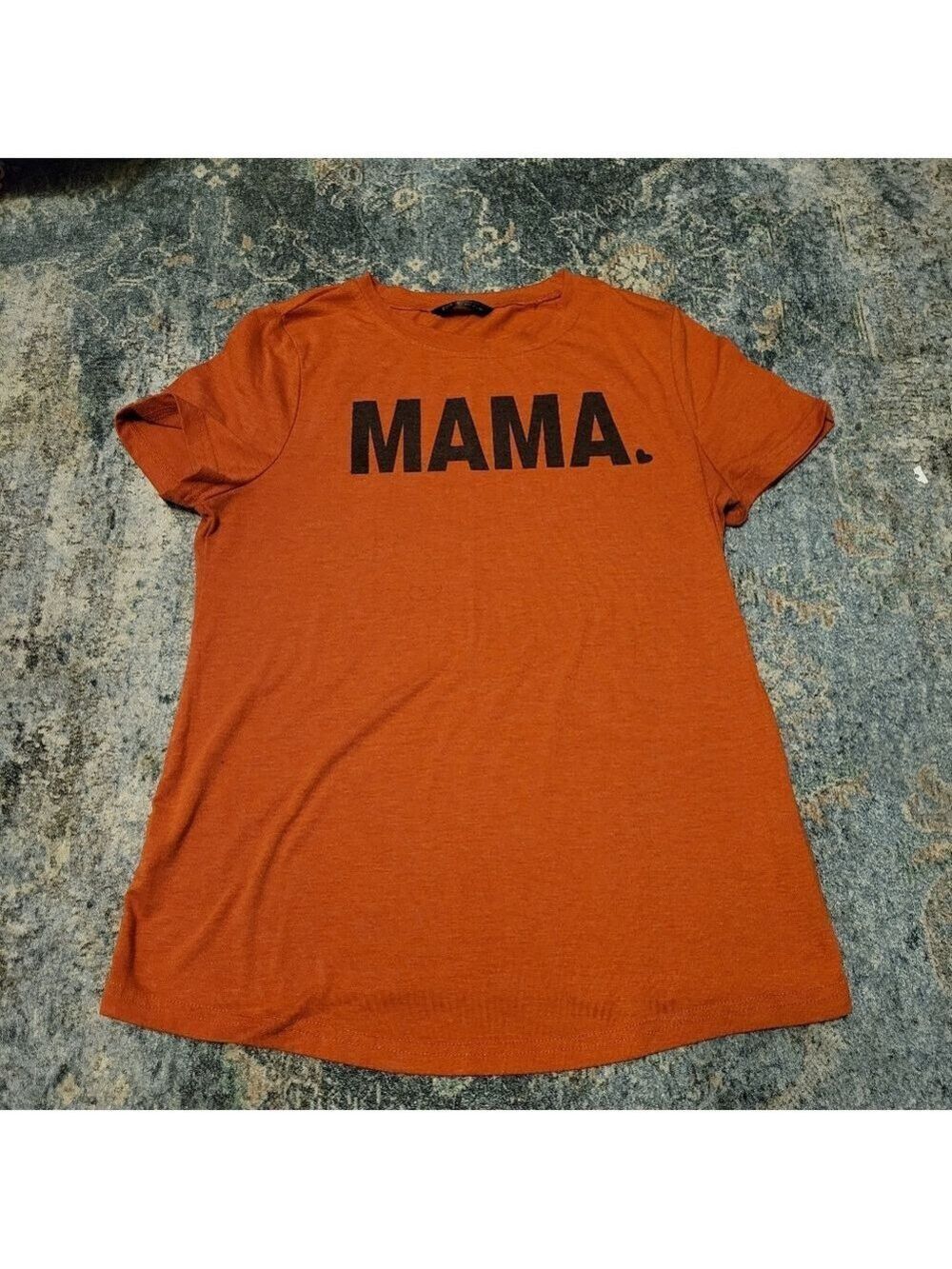 SHEIN Rust 'MAMA' Graphic Tee Size M